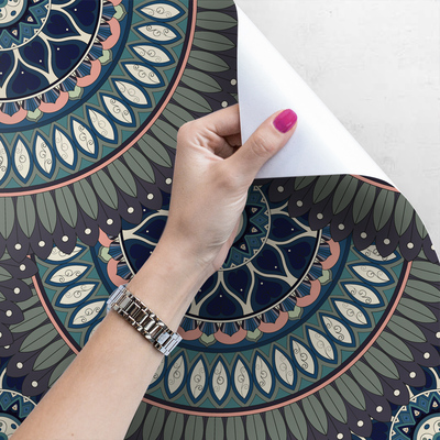 Fotobehang Regenboog Oosterse Mandala's