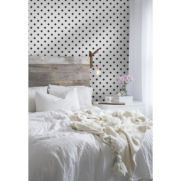 Fotobehang Zwarte Kruisjes