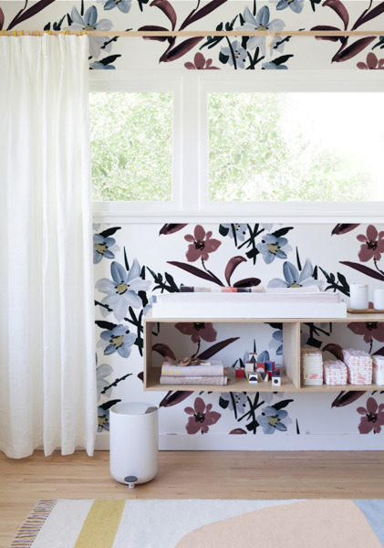 Fotobehang Poolse bloemen