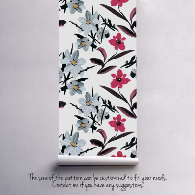 Fotobehang Poolse bloemen