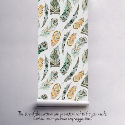 Fotobehang Pluim in de wind