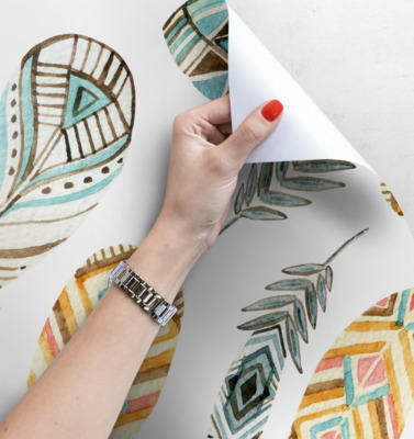 Fotobehang Pluim in de wind