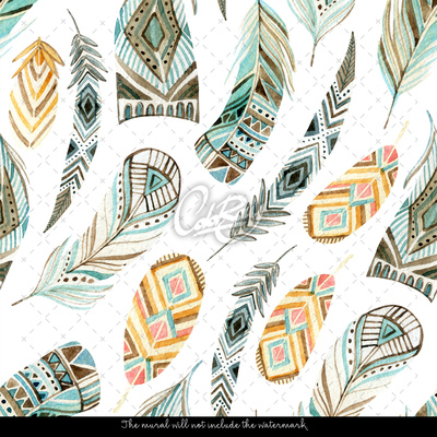 Fotobehang Pluim in de wind