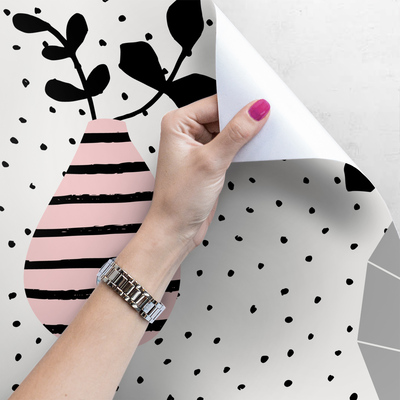 Fotobehang Charmante bloempotten