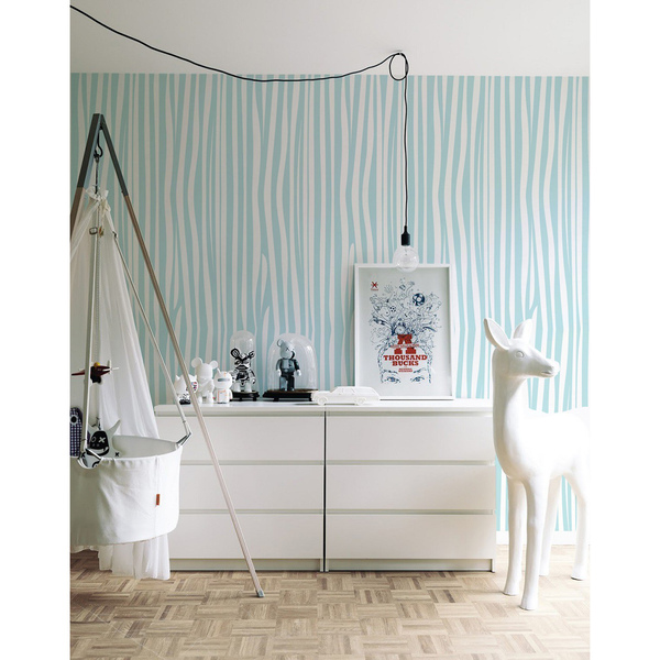 Fotobehang Kleurrijke zebra