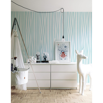 Fotobehang Kleurrijke zebra