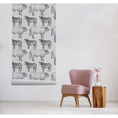 Fotobehang Gezonde koe, gezonde stier