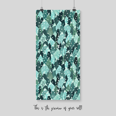 Fotobehang Met sneeuw bedekte heuvels