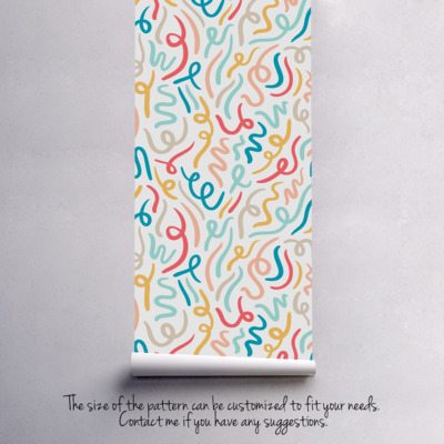 Fotobehang Bloeit en wervelt