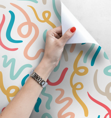 Fotobehang Bloeit en wervelt