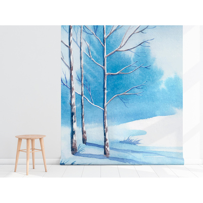 Fotobehang Onder het donsdeken