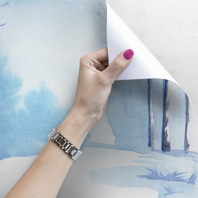 Fotobehang Onder het donsdeken