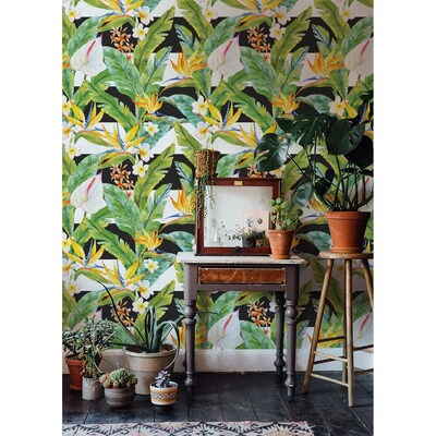 Fotobehang Bloemige Paradijshoek