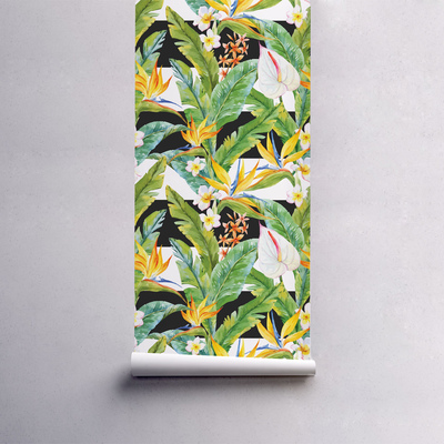 Fotobehang Bloemige Paradijshoek