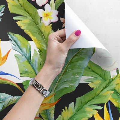 Fotobehang Bloemige Paradijshoek