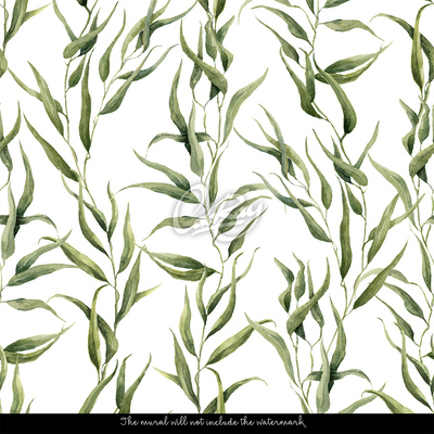 Fotobehang Subtiele eucalyptusbladeren