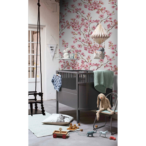 Fotobehang Luchtige kersenbloesems