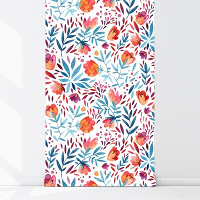 Fotobehang Klaprozen in Boho-stijl