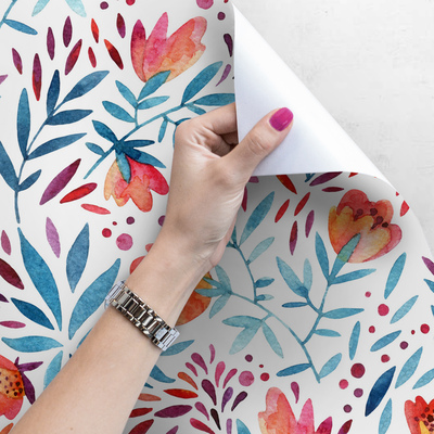 Fotobehang Klaprozen in Boho-stijl