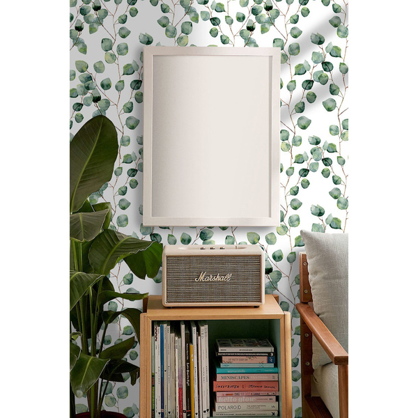 Fotobehang Minimalistische lentebladeren