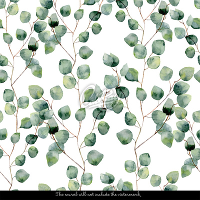 Fotobehang Minimalistische lentebladeren