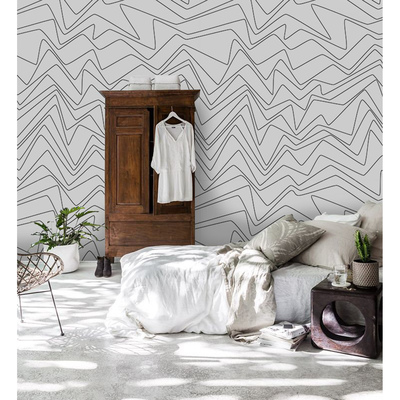 Fotobehang Minimalistische zwarte lijnen