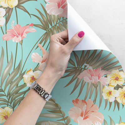 Fotobehang Zoete exotische bloemen