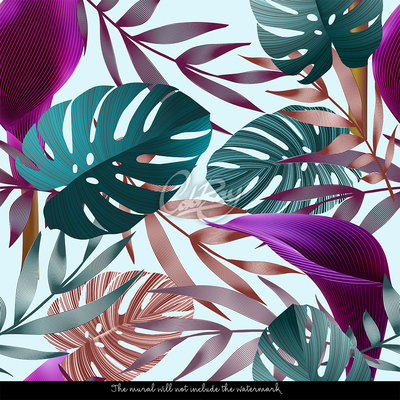 Fotobehang Prachtige planten uit tropische wouden