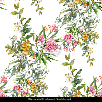 Fotobehang Bloeiende bomen in hun pracht