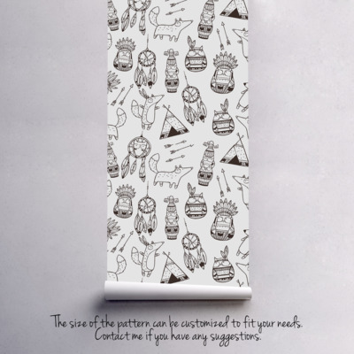 Fotobehang Bosindianen