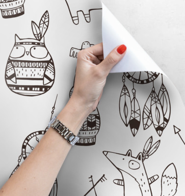 Fotobehang Bosindianen