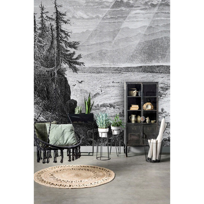 Fotobehang Uitzicht op de bergen