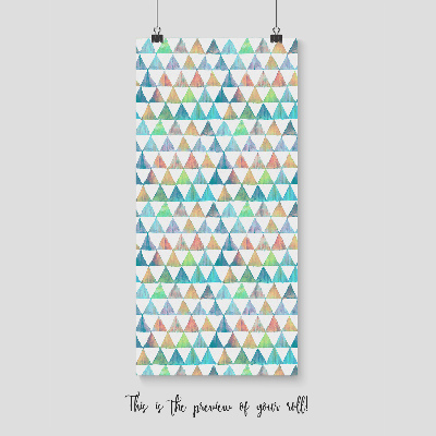 Fotobehang Regenboog Designer Driehoeken