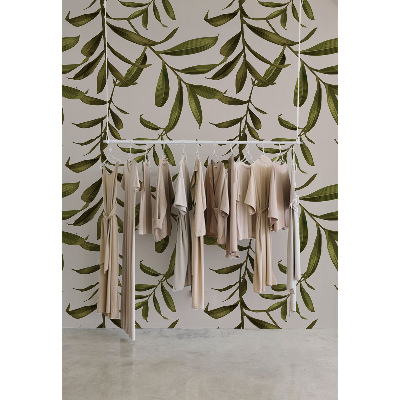 Fotobehang Filigraanbladeren