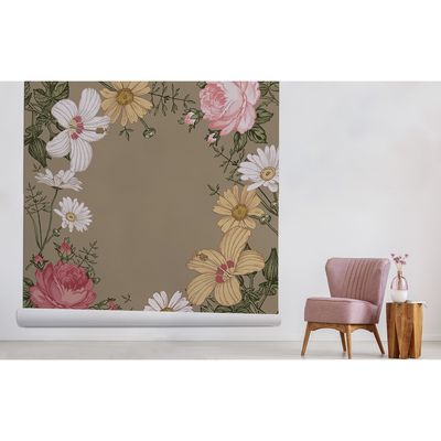 Fotobehang Koffie in de tuin