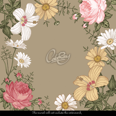 Fotobehang Koffie in de tuin