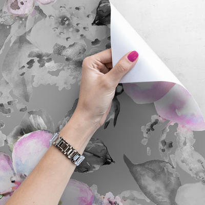 Fotobehang De subtiele schoonheid van bloemen en vlinders