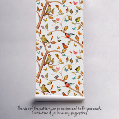 Fotobehang In het lentebos