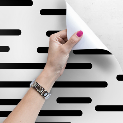 Fotobehang Geschilderd met een rechte lijn