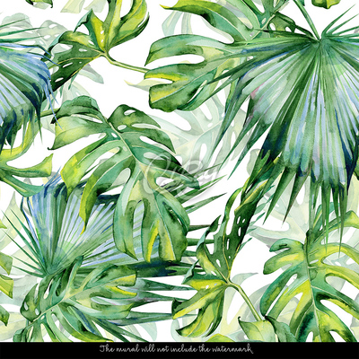 Fotobehang Dichte paradijselijke jungle