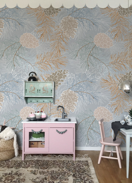 Fotobehang Coniferenbos