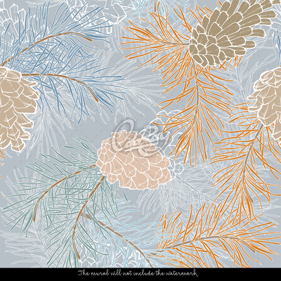 Fotobehang Coniferenbos