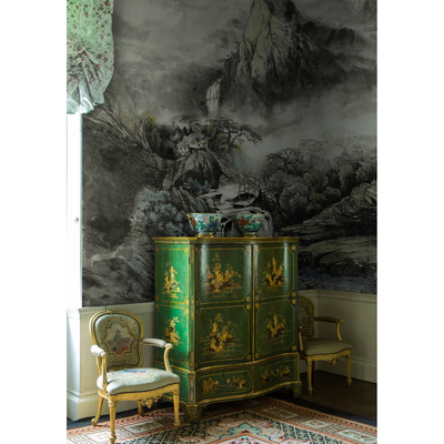 Fotobehang Aan de voet van de bergen