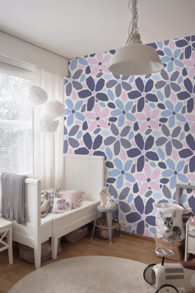 Fotobehang Bloemmodderpotten