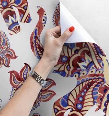 Fotobehang Indische olifanten