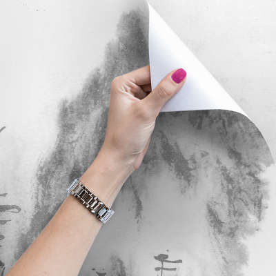 Fotobehang De mistige piek van de Khan Tengri-berg