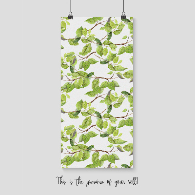 Fotobehang Lentebladeren in de wind