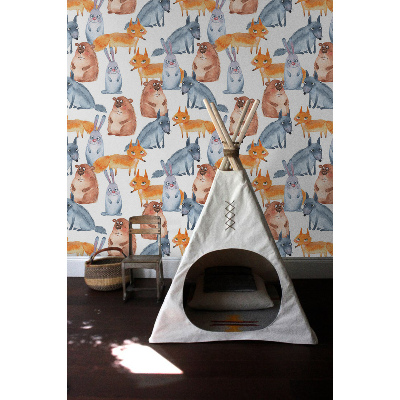 Fotobehang Schattige slimme dieren