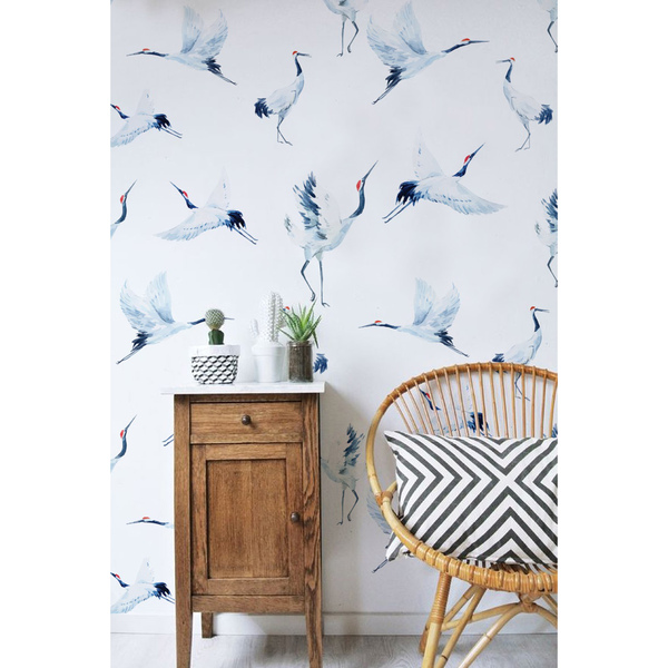 Fotobehang Romantische kraanvogels