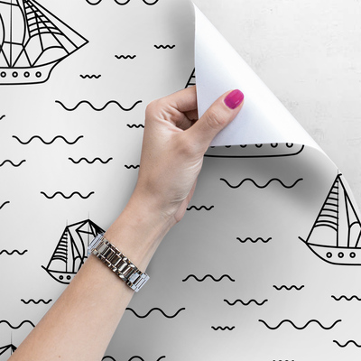 Fotobehang Zeilboten op een Mazurisch meer